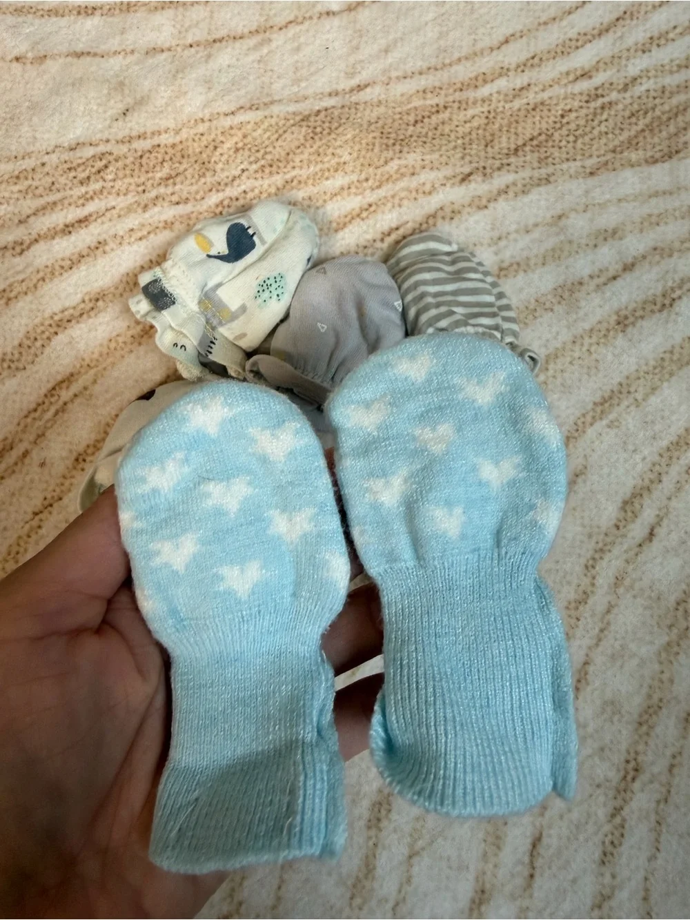 Assorted Newborn Hand Mittens